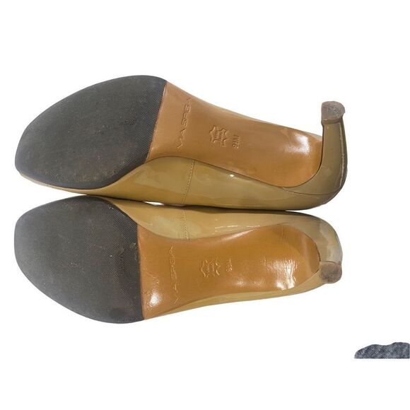 Via Spiga Patent Leather Pumps with Peep Toe - Picture 6 of 15